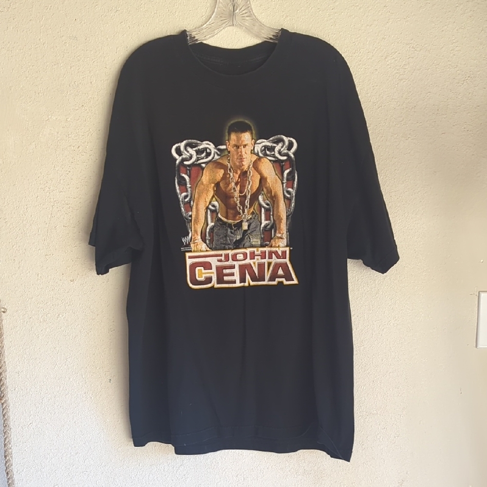 WWE Black John Cena Short Sleeve Tee